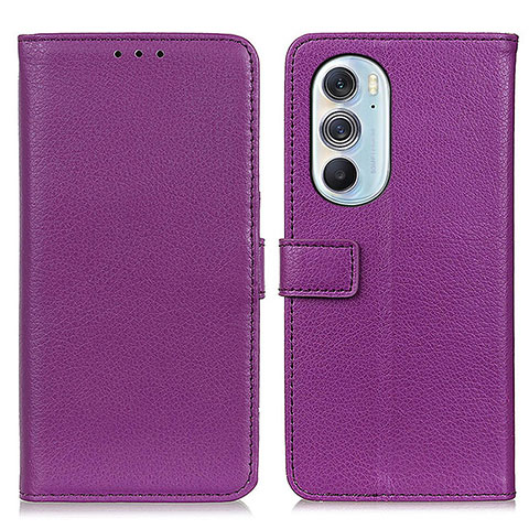 Handytasche Stand Schutzhülle Flip Leder Hülle D09Y für Motorola Moto Edge X30 5G Violett