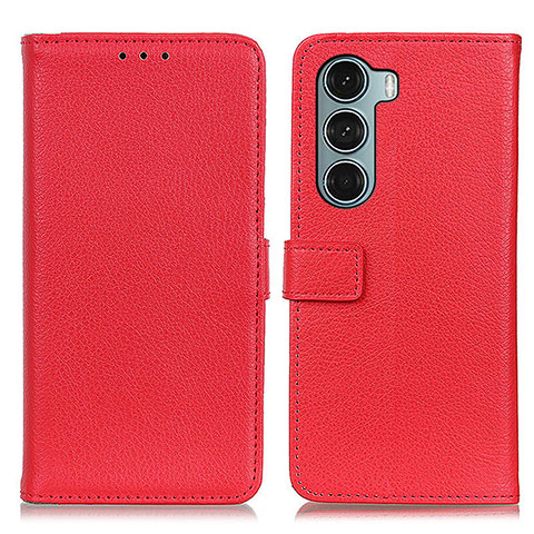 Handytasche Stand Schutzhülle Flip Leder Hülle D09Y für Motorola Moto G200 5G Rot