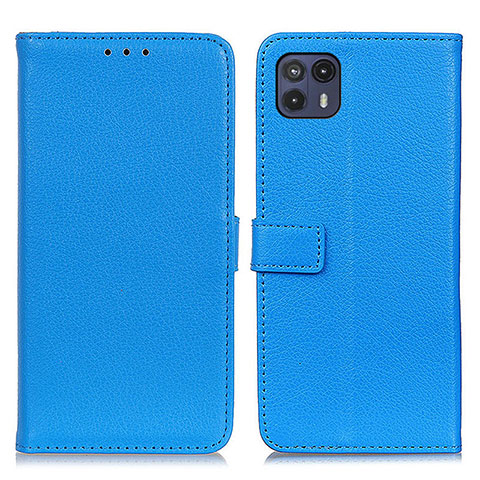 Handytasche Stand Schutzhülle Flip Leder Hülle D09Y für Motorola Moto G50 5G Hellblau