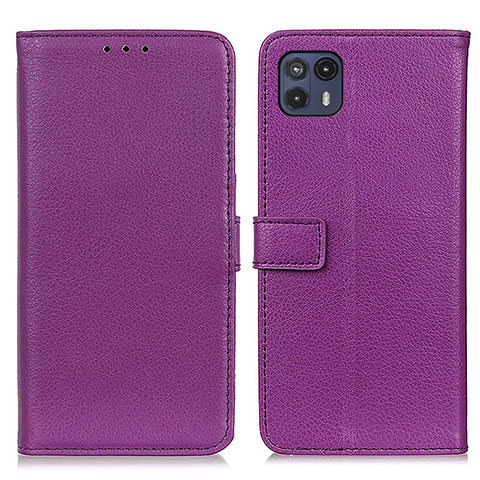 Handytasche Stand Schutzhülle Flip Leder Hülle D09Y für Motorola Moto G50 5G Violett