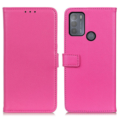 Handytasche Stand Schutzhülle Flip Leder Hülle D09Y für Motorola Moto G50 Pink