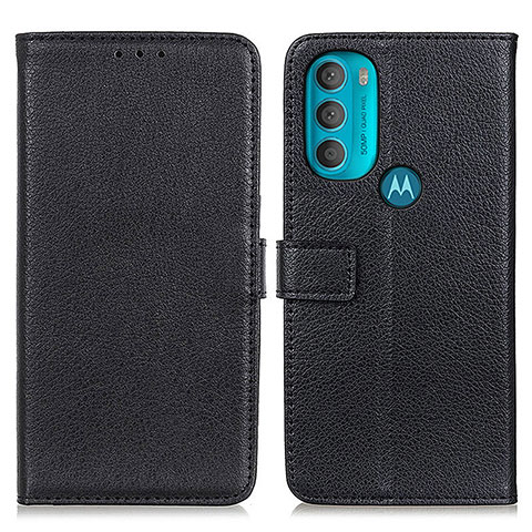 Handytasche Stand Schutzhülle Flip Leder Hülle D09Y für Motorola Moto G71 5G Schwarz