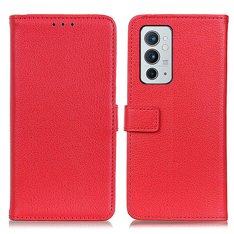 Handytasche Stand Schutzhülle Flip Leder Hülle D09Y für OnePlus 9RT 5G Rot