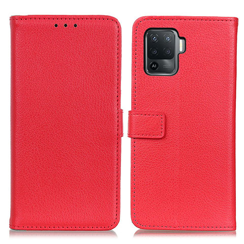 Handytasche Stand Schutzhülle Flip Leder Hülle D09Y für Oppo A94 4G Rot