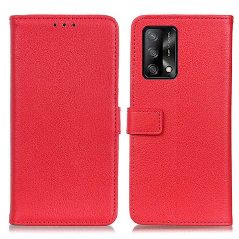 Handytasche Stand Schutzhülle Flip Leder Hülle D09Y für Oppo F19 Rot