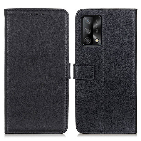 Handytasche Stand Schutzhülle Flip Leder Hülle D09Y für Oppo F19 Schwarz