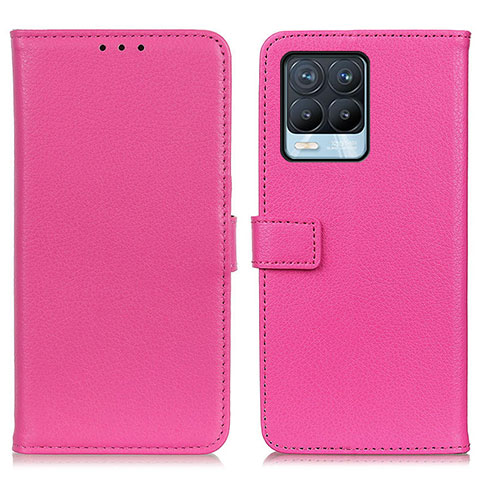 Handytasche Stand Schutzhülle Flip Leder Hülle D09Y für Realme 8 4G Pink