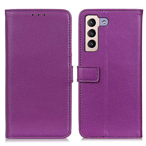 Handytasche Stand Schutzhülle Flip Leder Hülle D09Y für Samsung Galaxy S22 5G Violett