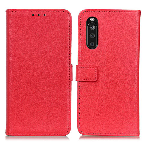 Handytasche Stand Schutzhülle Flip Leder Hülle D09Y für Sony Xperia 10 III Rot