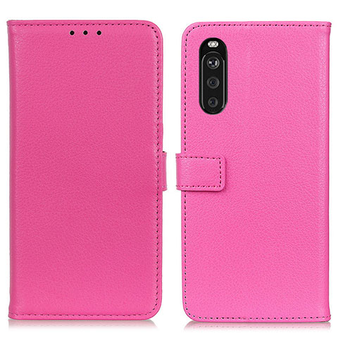 Handytasche Stand Schutzhülle Flip Leder Hülle D09Y für Sony Xperia 10 III SOG04 Pink