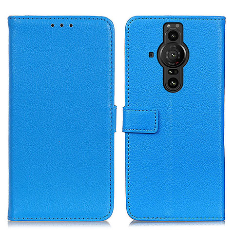 Handytasche Stand Schutzhülle Flip Leder Hülle D09Y für Sony Xperia PRO-I Hellblau