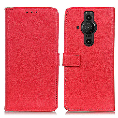 Handytasche Stand Schutzhülle Flip Leder Hülle D09Y für Sony Xperia PRO-I Rot