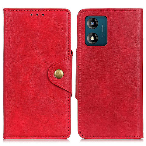 Handytasche Stand Schutzhülle Flip Leder Hülle D10Y für Motorola Moto E13 Rot