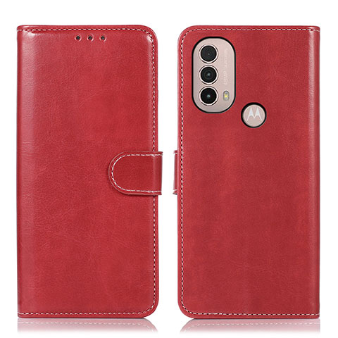 Handytasche Stand Schutzhülle Flip Leder Hülle D10Y für Motorola Moto E40 Rot