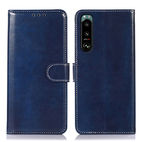 Handytasche Stand Schutzhülle Flip Leder Hülle D10Y für Sony Xperia 5 III Blau