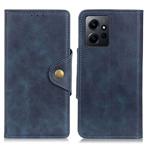 Handytasche Stand Schutzhülle Flip Leder Hülle D10Y für Xiaomi Redmi Note 12 4G Blau