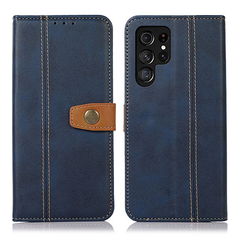 Handytasche Stand Schutzhülle Flip Leder Hülle D11T für Samsung Galaxy S21 Ultra 5G Blau