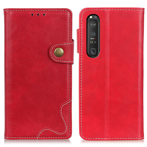 Handytasche Stand Schutzhülle Flip Leder Hülle D11Y für Sony Xperia 1 III Rot