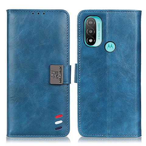 Handytasche Stand Schutzhülle Flip Leder Hülle DY01 für Motorola Moto E20 Blau