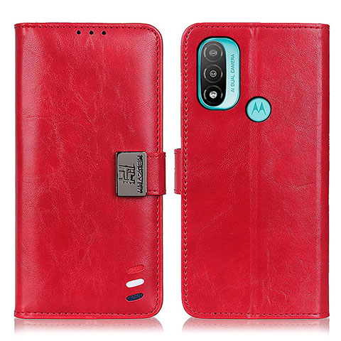 Handytasche Stand Schutzhülle Flip Leder Hülle DY01 für Motorola Moto E20 Rot