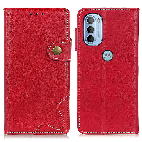 Handytasche Stand Schutzhülle Flip Leder Hülle DY01 für Motorola Moto G31 Rot