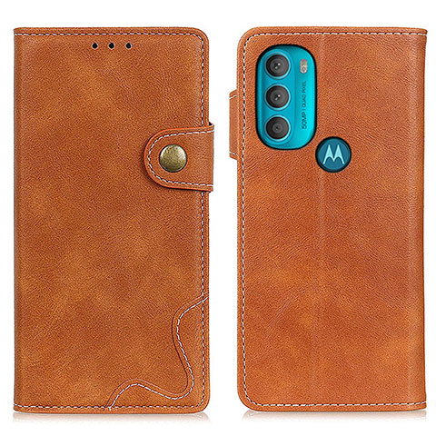 Handytasche Stand Schutzhülle Flip Leder Hülle DY01 für Motorola Moto G71 5G Braun