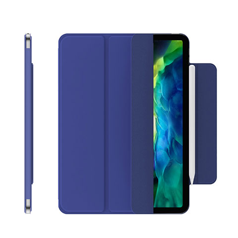 Handytasche Stand Schutzhülle Flip Leder Hülle für Apple iPad Pro 11 (2020) Blau