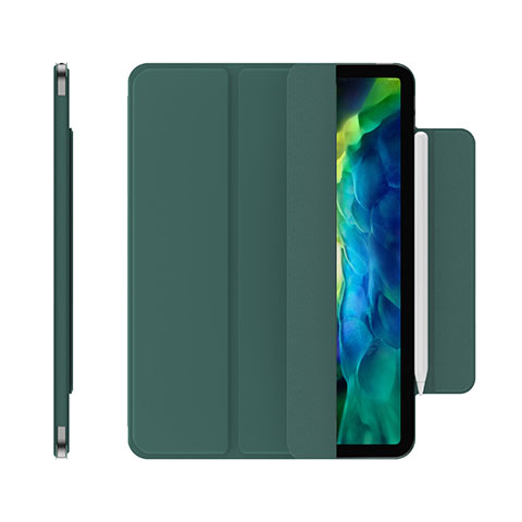 Handytasche Stand Schutzhülle Flip Leder Hülle für Apple iPad Pro 11 (2020) Grün