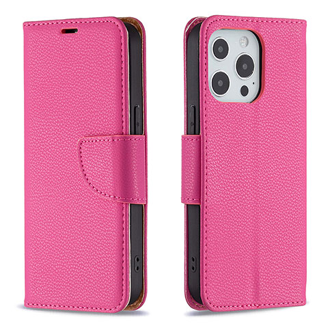 Handytasche Stand Schutzhülle Flip Leder Hülle für Apple iPhone 13 Pro Max Pink