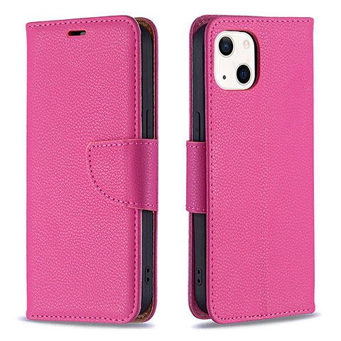 Handytasche Stand Schutzhülle Flip Leder Hülle für Apple iPhone 15 Pink