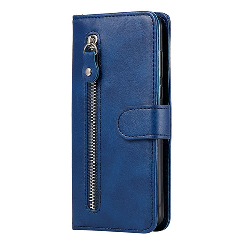 Handytasche Stand Schutzhülle Flip Leder Hülle für Huawei Honor 9A Blau