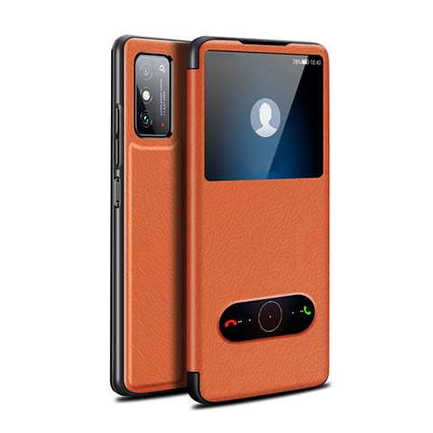 Handytasche Stand Schutzhülle Flip Leder Hülle für Huawei Honor X10 Max 5G Orange