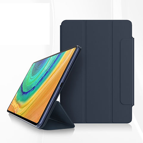 Handytasche Stand Schutzhülle Flip Leder Hülle für Huawei MatePad Pro Blau