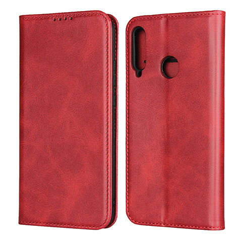 Handytasche Stand Schutzhülle Flip Leder Hülle für Huawei P40 Lite E Rot