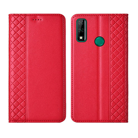 Handytasche Stand Schutzhülle Flip Leder Hülle für Huawei Y8s Rot