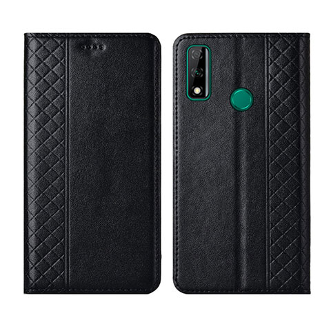 Handytasche Stand Schutzhülle Flip Leder Hülle für Huawei Y8s Schwarz