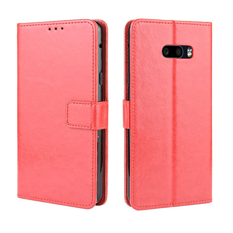 Handytasche Stand Schutzhülle Flip Leder Hülle für LG G8X ThinQ Rot