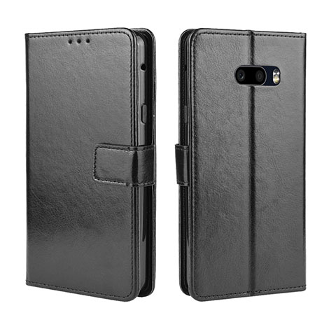 Handytasche Stand Schutzhülle Flip Leder Hülle für LG G8X ThinQ Schwarz