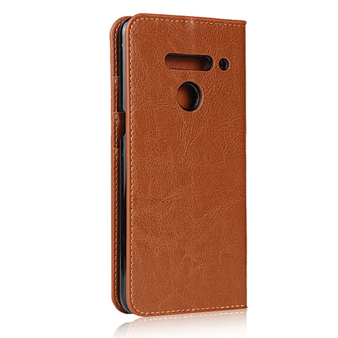 Handytasche Stand Schutzhülle Flip Leder Hülle für LG V50 ThinQ 5G Orange