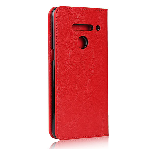 Handytasche Stand Schutzhülle Flip Leder Hülle für LG V50 ThinQ 5G Rot