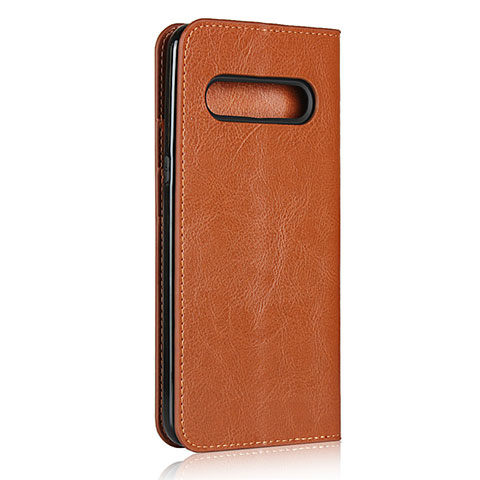 Handytasche Stand Schutzhülle Flip Leder Hülle für LG V60 ThinQ 5G Orange