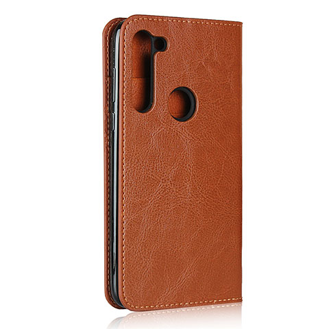 Handytasche Stand Schutzhülle Flip Leder Hülle für Motorola Moto G8 Power Orange