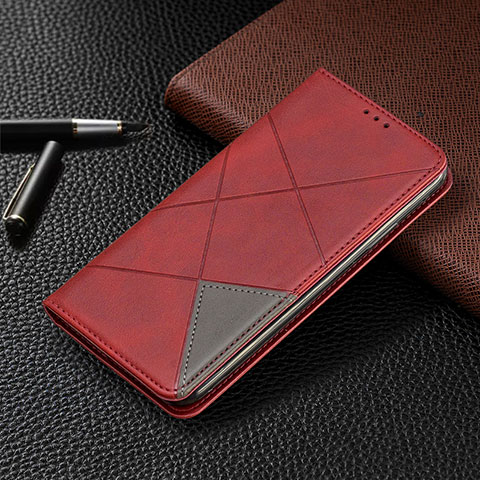 Handytasche Stand Schutzhülle Flip Leder Hülle für Nokia 1.3 Rot