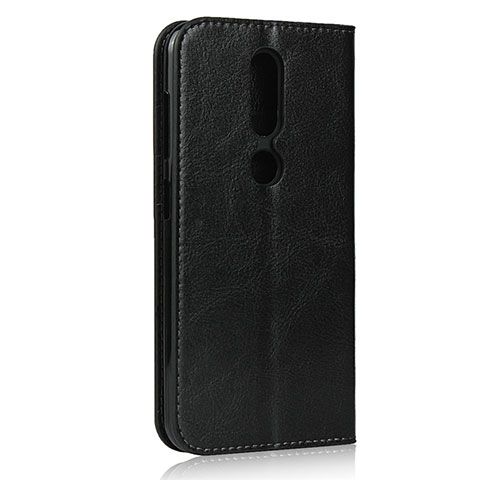 Handytasche Stand Schutzhülle Flip Leder Hülle für Nokia 4.2 Schwarz