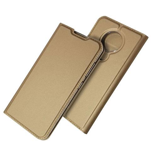 Handytasche Stand Schutzhülle Flip Leder Hülle für Nokia 6.2 Gold