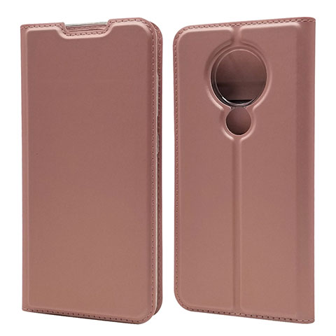 Handytasche Stand Schutzhülle Flip Leder Hülle für Nokia 7.2 Rosegold