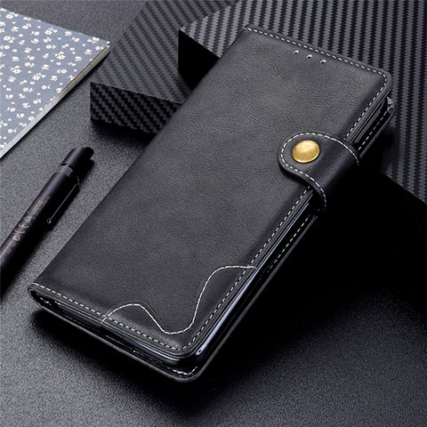 Handytasche Stand Schutzhülle Flip Leder Hülle für Oppo A11s Schwarz