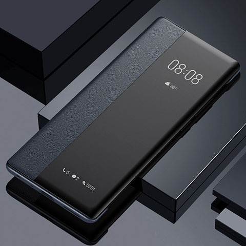 Handytasche Stand Schutzhülle Flip Leder Hülle für Oppo A2 Pro 5G Schwarz