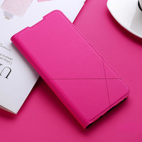 Handytasche Stand Schutzhülle Flip Leder Hülle für Oppo A91 Pink