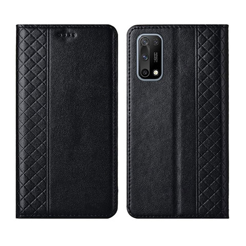 Handytasche Stand Schutzhülle Flip Leder Hülle für Oppo K7x 5G Schwarz